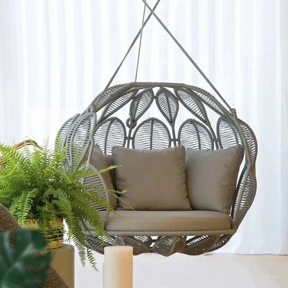 Sunway Double Seater Outdoor Balcony Indoor Bird Nest Hanging Chair Furniture Rope Swing Sets for Outdoor Backyard