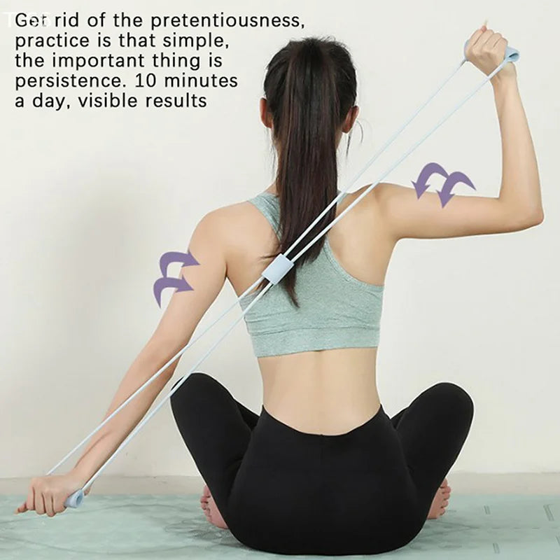 Rubber Pull Rope Training And Exercise Gym Equipment For Women Neck Exercise Stretch Resistance Bands Yoga Fitness Accessories