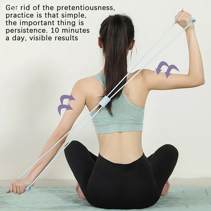 Rubber Pull Rope Training And Exercise Gym Equipment For Women Neck Exercise Stretch Resistance Bands Yoga Fitness Accessories
