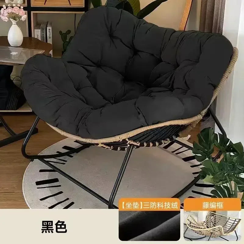 Internet Celebrity Rocking Chair Household Living Room Rattan Recliner Small Apartment Lunch Break Balcony Adult Rocking Chair