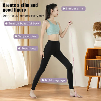 Rubber Pull Rope Training And Exercise Gym Equipment For Women Neck Exercise Stretch Resistance Bands Yoga Fitness Accessories