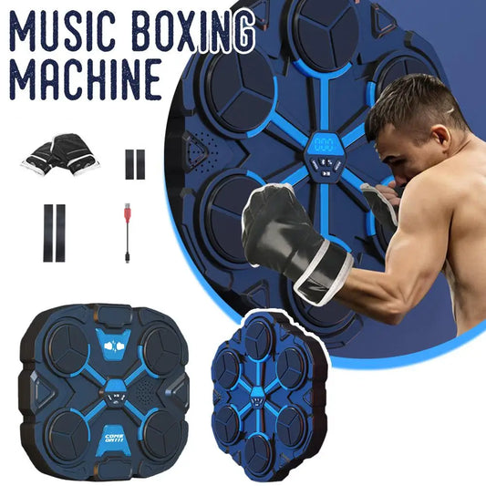 Sports Music Boxing Machine Home Bluetooth Smart Reaction Exercise Trainer Target Decompression Wall Target For Kids And Al M5K3