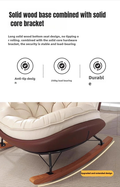 Lazy Sofa Rocking Chair Reclining Sleepable Bedroom Single Recliner Home Balcony Leisure Chair Tatami Seat  Floor Chair