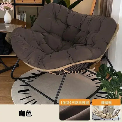 Internet Celebrity Rocking Chair Household Living Room Rattan Recliner Small Apartment Lunch Break Balcony Adult Rocking Chair