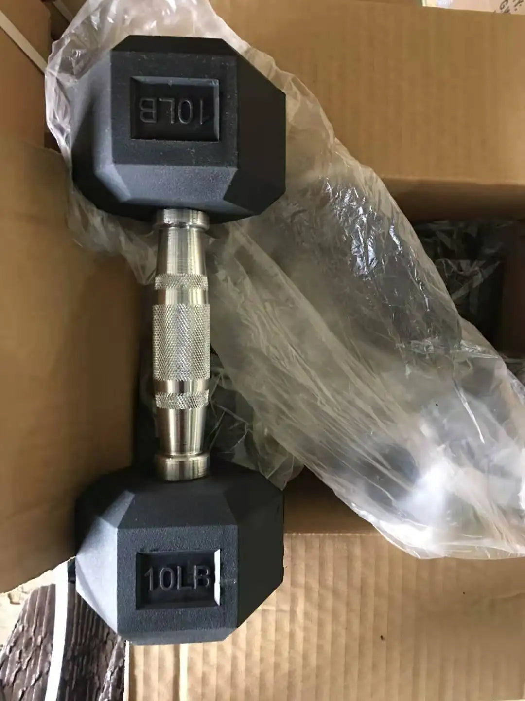 Customizable 2.5-50 Kg Hexagonal Dumbbell Set with Bracket, High-quality Rubber Coated Hex Dumbbells