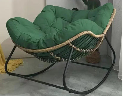 Internet Celebrity Rocking Chair Household Living Room Rattan Recliner Small Apartment Lunch Break Balcony Adult Rocking Chair