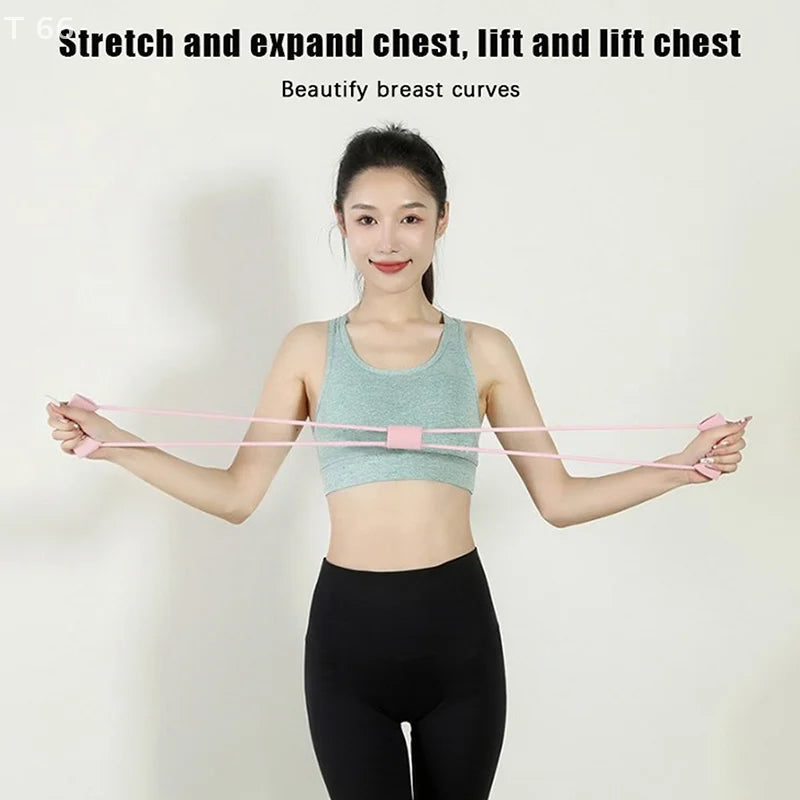 Rubber Pull Rope Training And Exercise Gym Equipment For Women Neck Exercise Stretch Resistance Bands Yoga Fitness Accessories