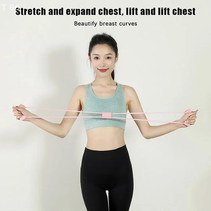 Rubber Pull Rope Training And Exercise Gym Equipment For Women Neck Exercise Stretch Resistance Bands Yoga Fitness Accessories