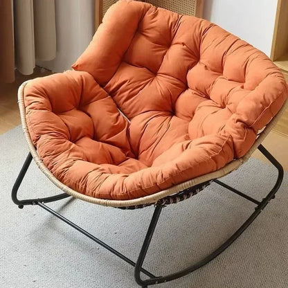 Internet Celebrity Rocking Chair Household Living Room Rattan Recliner Small Apartment Lunch Break Balcony Adult Rocking Chair