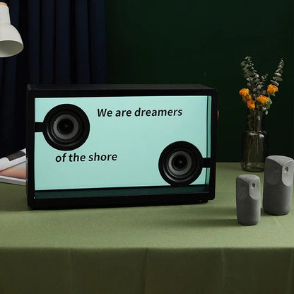 Floating lyrics audio transparent visual subtitle display wireless HIFI bluetooth speaker