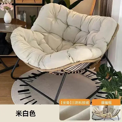 Internet Celebrity Rocking Chair Household Living Room Rattan Recliner Small Apartment Lunch Break Balcony Adult Rocking Chair