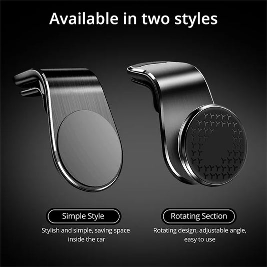 Magnetic Car Phone Holder Air Vent Clip Mount Mobile Cellphone GPS Support For Xiaomi iPhone 15 Huawei Samsung Phone Car Stand