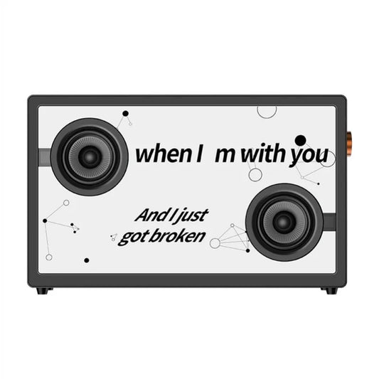Floating lyrics audio transparent visual subtitle display wireless HIFI bluetooth speaker