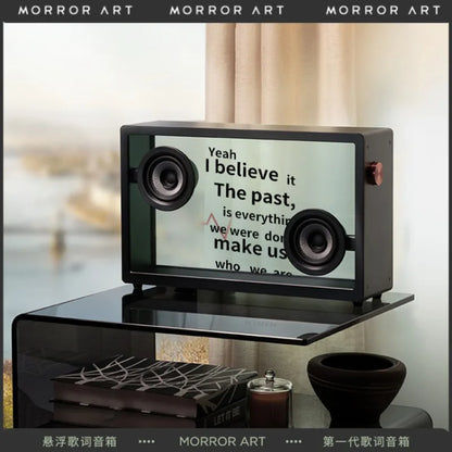 Floating lyrics audio transparent visual subtitle display wireless HIFI bluetooth speaker