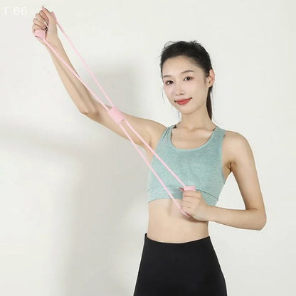 Rubber Pull Rope Training And Exercise Gym Equipment For Women Neck Exercise Stretch Resistance Bands Yoga Fitness Accessories